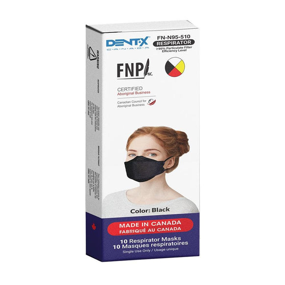Masque de protection respiratoire Dent-X FN-N95-510 noir (10 masques)