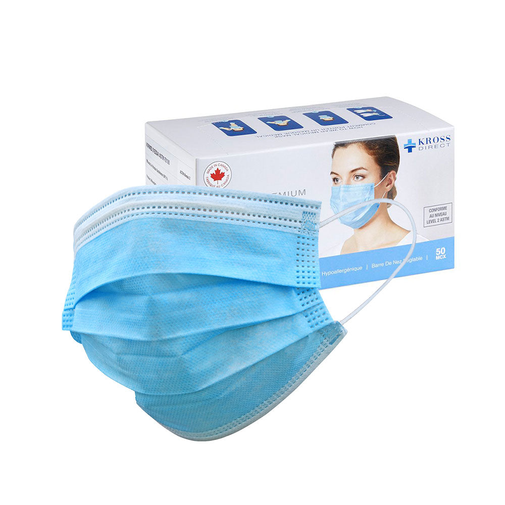 Kross ASTM Level 3 Blue Medical Face Masks (50 masks)