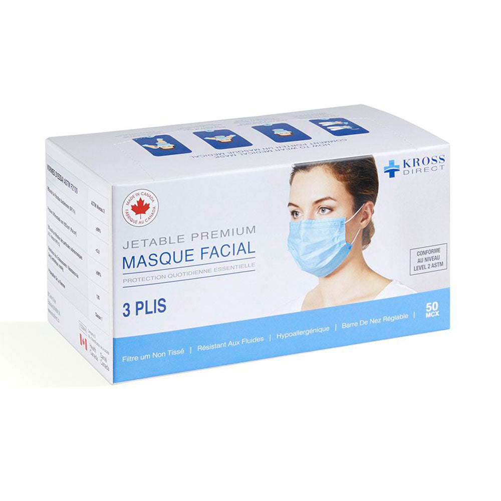 Kross ASTM Level 3 Blue Medical Face Masks (50 masks)